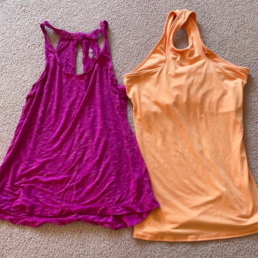 Bundle two workout tanks- Calia xsmall and Gaiam small